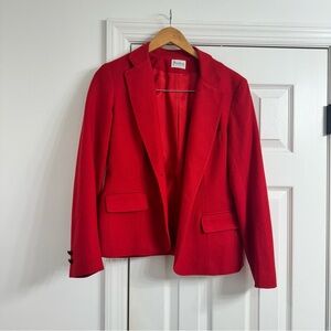 VTG Peerless Of Boston Red Blazer Sz 12